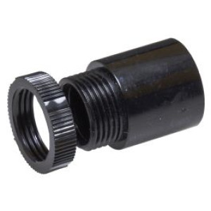 Sample - Black Male Adapter - PVC  CONDUIT FITTINGS - BAHRA