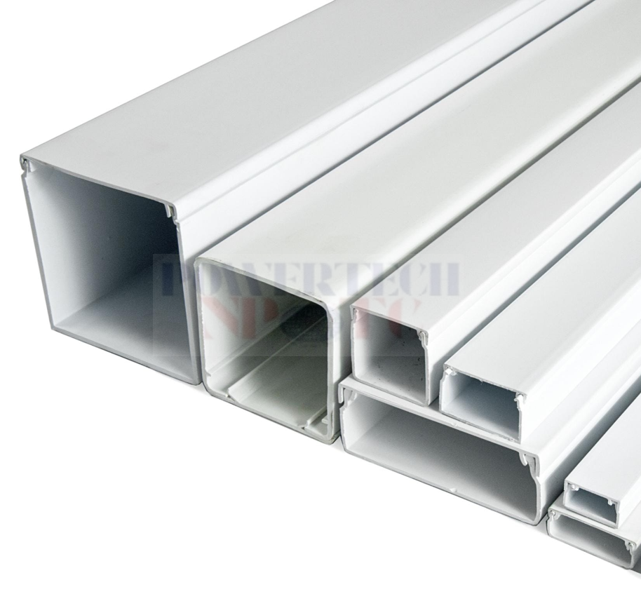 PVC Cable Trunking (Without Sticker) - CABLE MANAGEMENT - Made in KSA