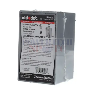 (2" x 4") 3 Outlet Deep Weatherproof Junction Box - BOXES & COVERS - RED DOT