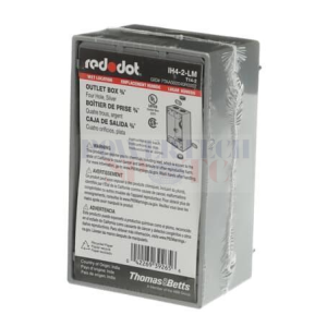 (2" x 4") 4 Outlet Weatherproof Junction Box - BOXES & COVERS - RED DOT