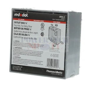 (4" x 4") 4 Outlet Weatherproof Junction Box - BOXES & COVERS - RED DOT