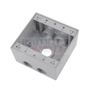 (4" x 4") 7 Outlet Deep Weatherproof Junction Box - BOXES & COVERS - RED DOT