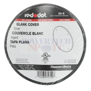 Round Blank Weatherproof Cover - BOXES & COVERS - RED DOT