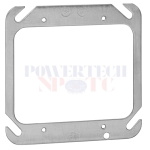 4" Square Mud Ring Cover (Two Device) - DEVICE COVERS - ABB | STEEL CITY